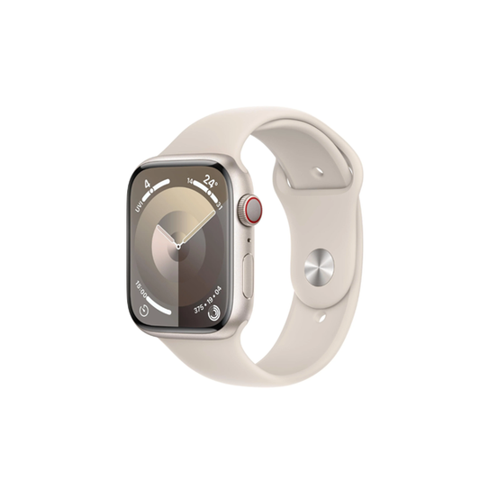Apple Watch Series 9 45mm Starlight Aluminium Case GPS + Cellular (M/L)