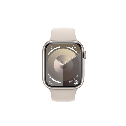 Apple Watch Series 9 45mm Starlight Aluminium Case GPS + Cellular (S/M)