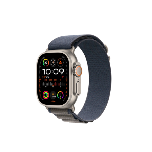 Apple Watch Ultra 2 49mm Titanium Case GPS + Cellular Alpine Loop (Blue)[Medium]