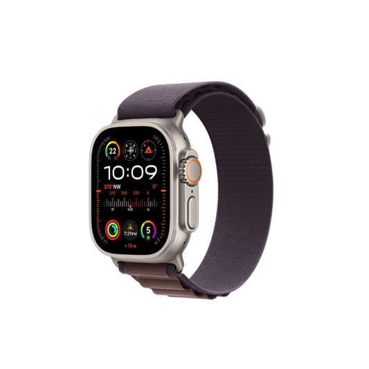 Apple Watch Ultra 2 49mm Titanium Case GPS + Cellular Alpine Loop (Indigo)[Large]
