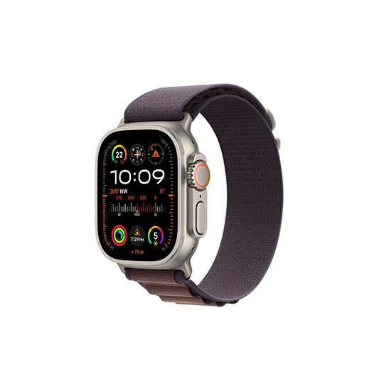 Apple Watch Ultra 2 49mm Titanium Case GPS + Cellular Alpine Loop (Indigo)[Small]