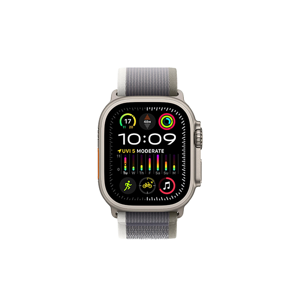 Apple Watch Ultra 2 49mm Titanium Case GPS + Cellular Trail Loop (Green/Grey)[M/L]