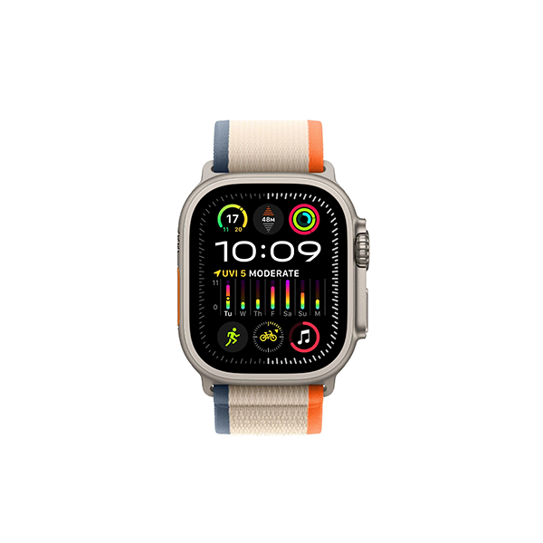 Apple Watch Ultra 2 49mm Titanium Case GPS + Cellular Trail Loop (Orange/Beige)[M/L]