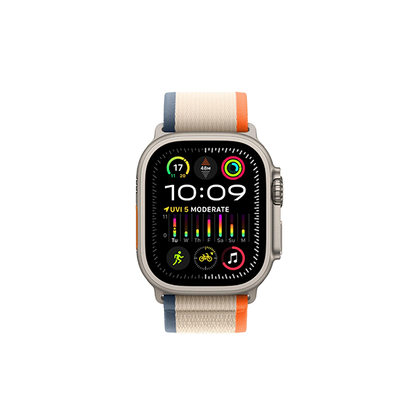 Apple Watch Ultra 2 49mm Titanium Case GPS + Cellular Trail Loop (Orange/Beige)[M/L]