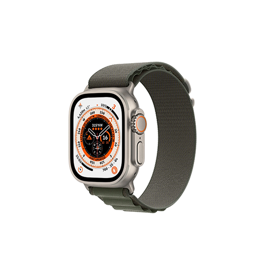Apple Watch Ultra 49mm Titanium Case GPS + Cellular Alpine Loop (Green)[Small]