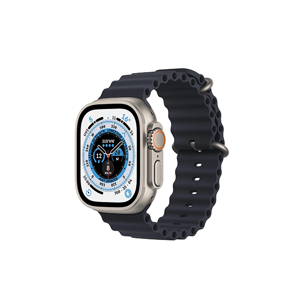 Apple Watch Ultra 49mm Titanium Case GPS + Cellular Ocean Band [^Renewed]