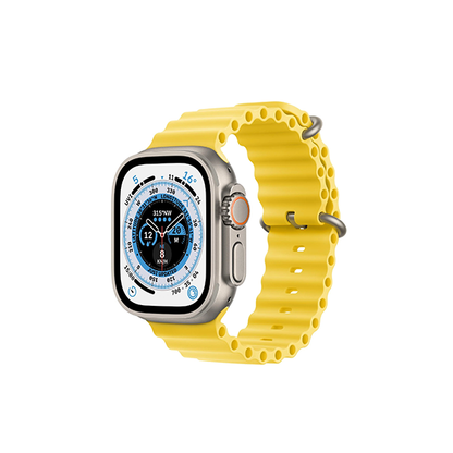 Apple Watch Ultra 49mm Titanium Case GPS + Cellular Ocean Band (Yellow)