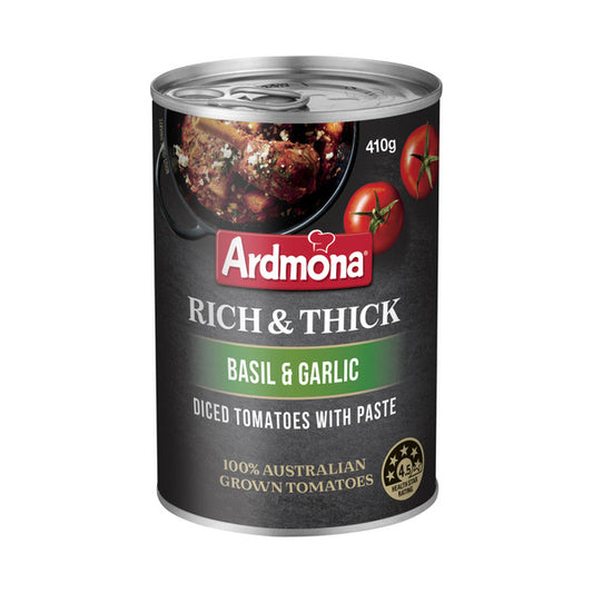 Ardmona Rich & Thick Tomatoes With Garlic & Basil | 410g