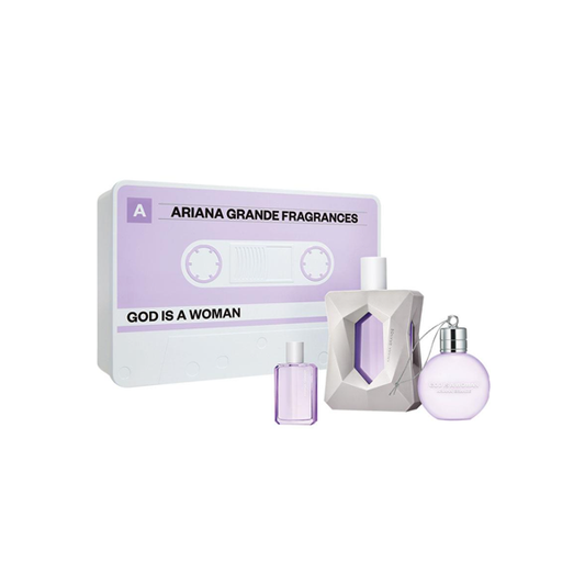 Ariana Grande God Is A Woman Eau De Parfum 100ml 3 Piece Set