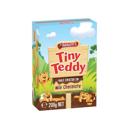 Arnott's Half Coated Chocolate Tiny Teddy Biscuits | 200g