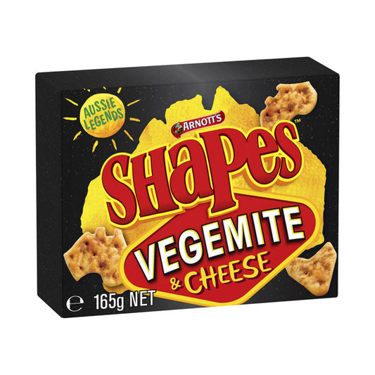 Arnott's Shapes Vegemite & Cheese Cracker Biscuits | 165g