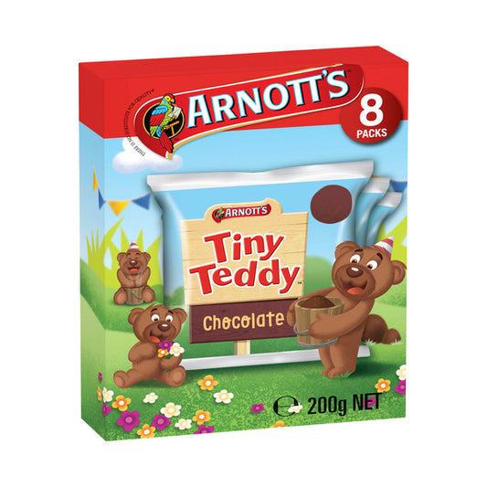 Arnott's Tiny Teddy Multipack Chocolate 8 Pack | 200g