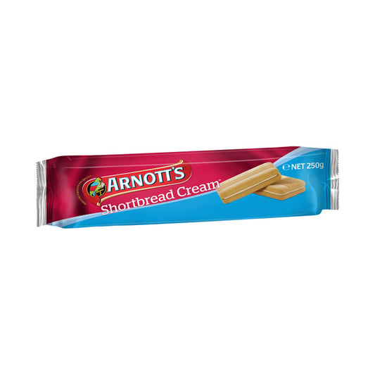 Arnotts 50% Less Sugar Shortbread Cream Biscuits | 250g