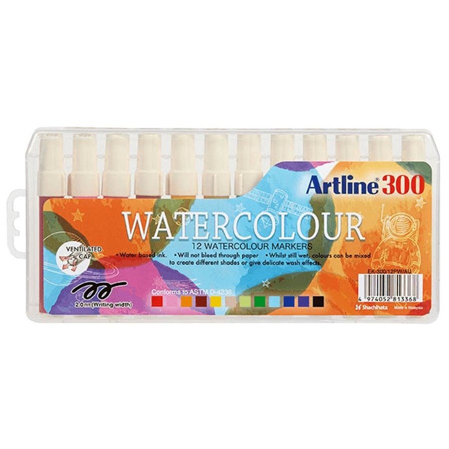 Artline 300 Liquid Crayons Pack 12