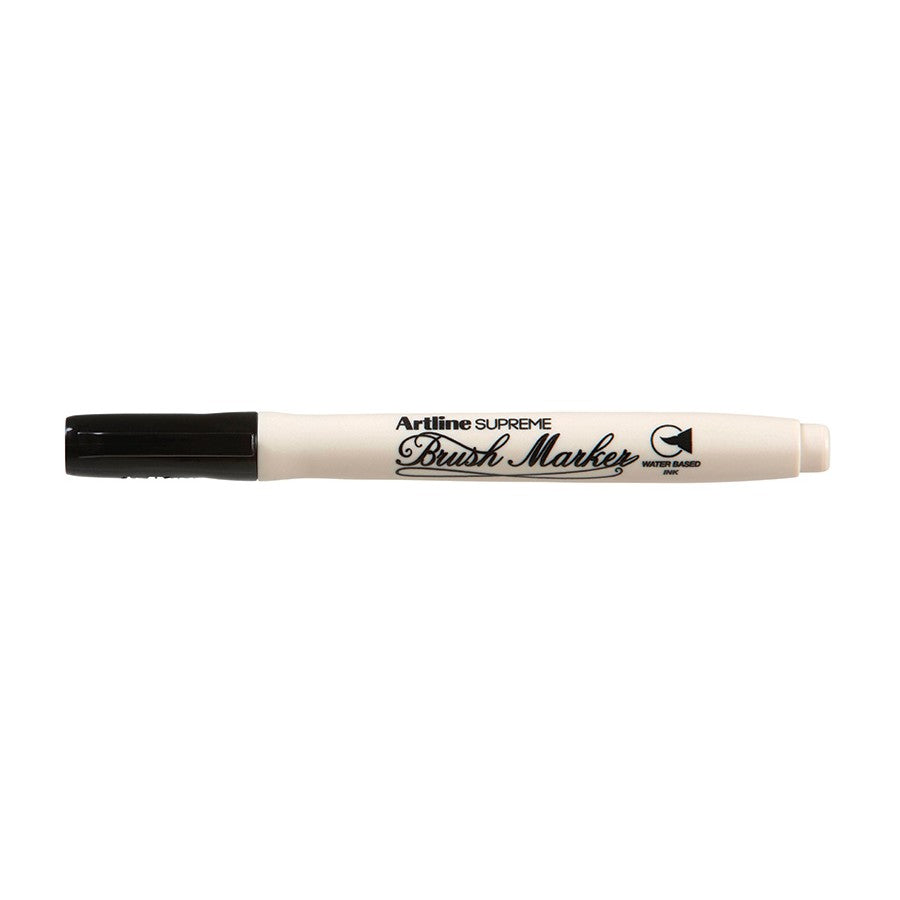 Artline Supreme Brush Marker Antimicrobial - Black