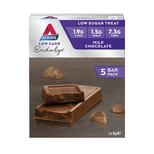 Atkins Low Carb Endulge Bar Milk Chocolate 5x30g | 150g