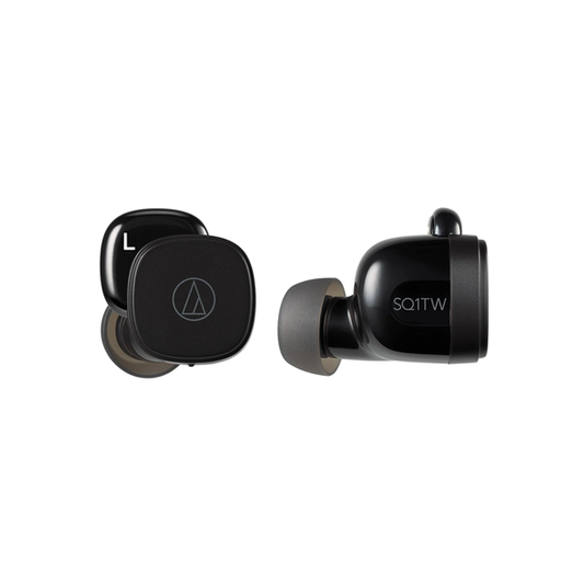 Audio-Technica ATH-SQ1TW Truly Wireless In-Ear Headphones (Black)