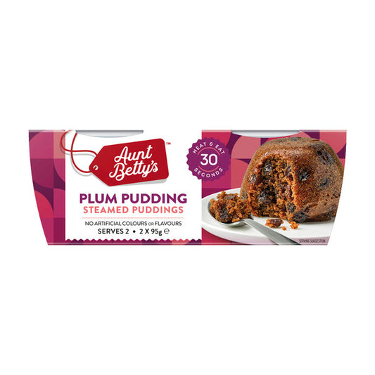Aunt Betty's Plum Pudding 2 Pack | 220g