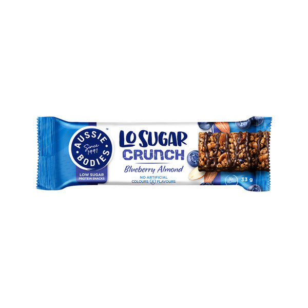 Aussie Bodies Lo Sugar Crunch Blueberry Almond | 33g