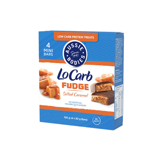 Aussie Bodies Low Carb Caramel Fudge Bars 4x30g | 120g