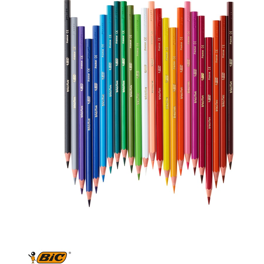 BIC Kids Evolution ECOlutions Colouring Pencils 24 Pack