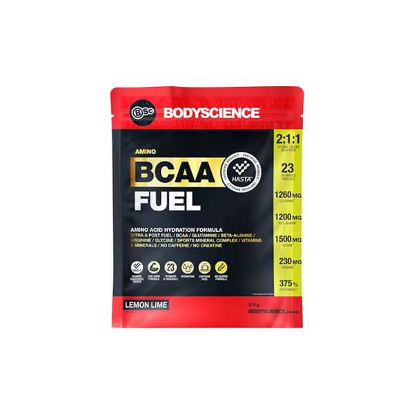 BSc Body Science Essential Amino BCAA Fuel Lemon Lime 270g