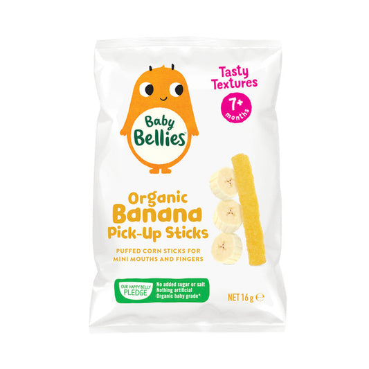 Baby Bellies Banana Pick Up Sticks 7+ Months | 16g x 2 Pack