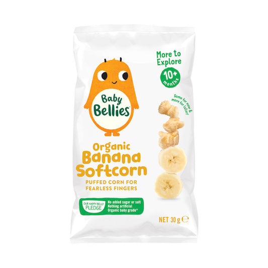 Baby Bellies Organic Banana Softcorn | 30g x 2 Pack