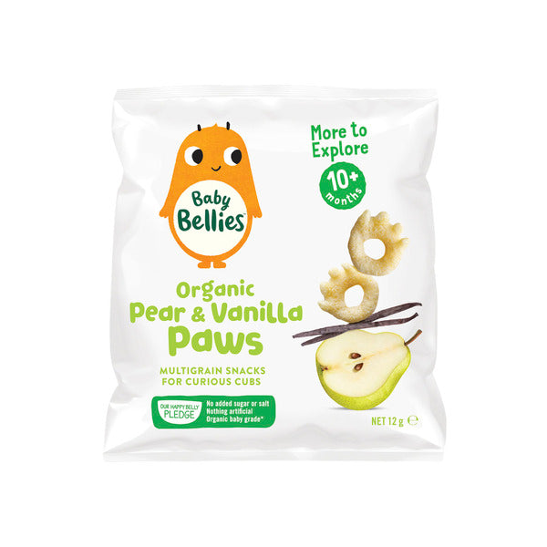 Baby Bellies Organic Pear & Vanilla Paws | 12g