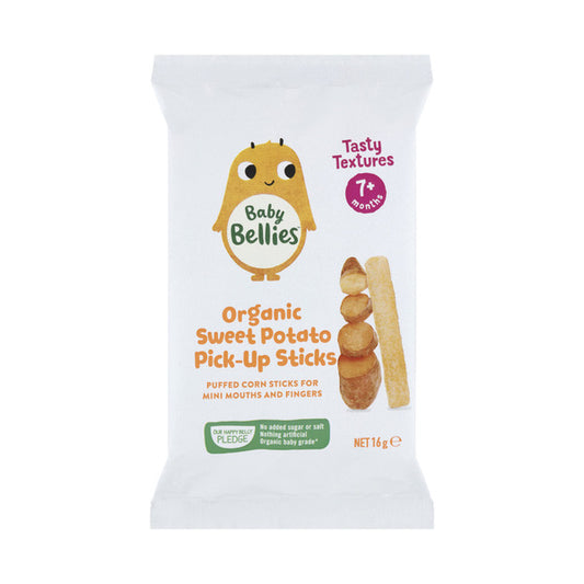 Baby Bellies Organic Sweet Potato Pick-Up Sticks | 16g x 2 Pack