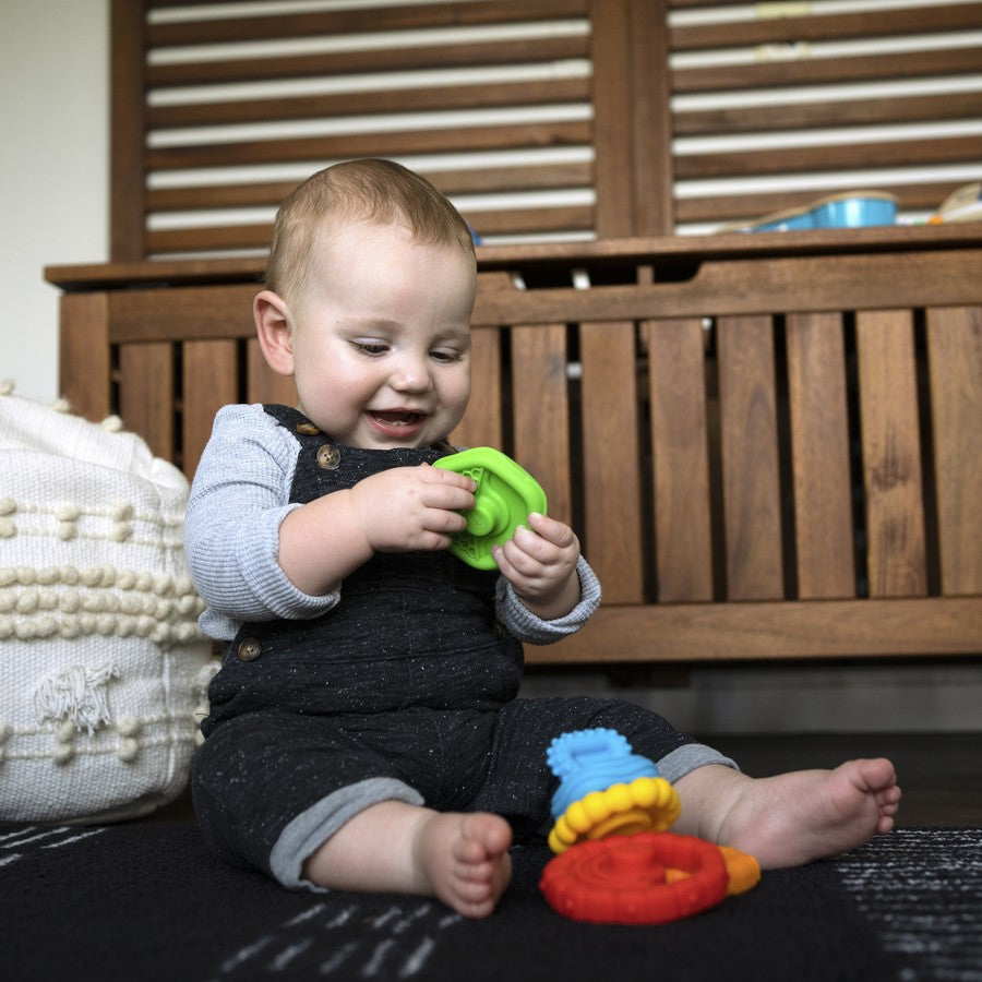 Baby Einstein Stack & Teethe Multi-Textured Teether Toy