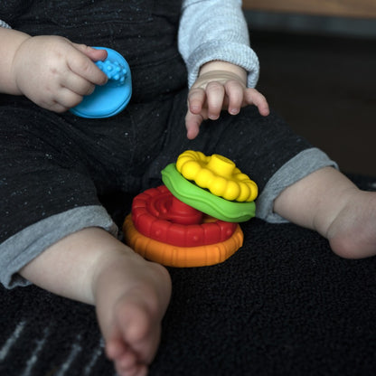 Baby Einstein Stack & Teethe Multi-Textured Teether Toy