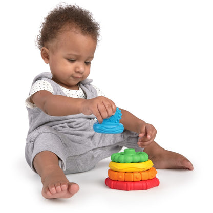 Baby Einstein Stack & Teethe Multi-Textured Teether Toy