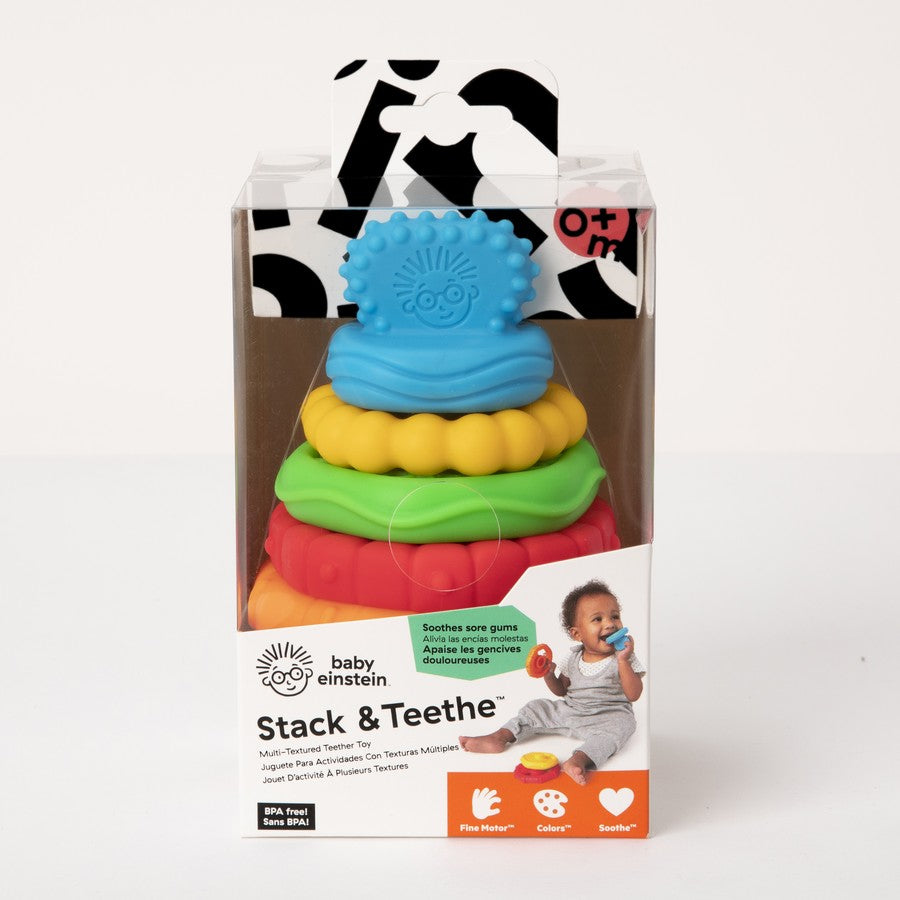 Baby Einstein Stack & Teethe Multi-Textured Teether Toy