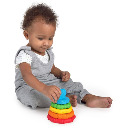 Baby Einstein Stack & Teethe Multi-Textured Teether Toy