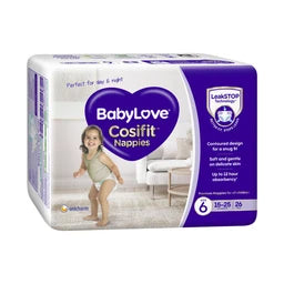 Babylove Cosifit Nappies Size 6 (15-25Kg) | 26 pack