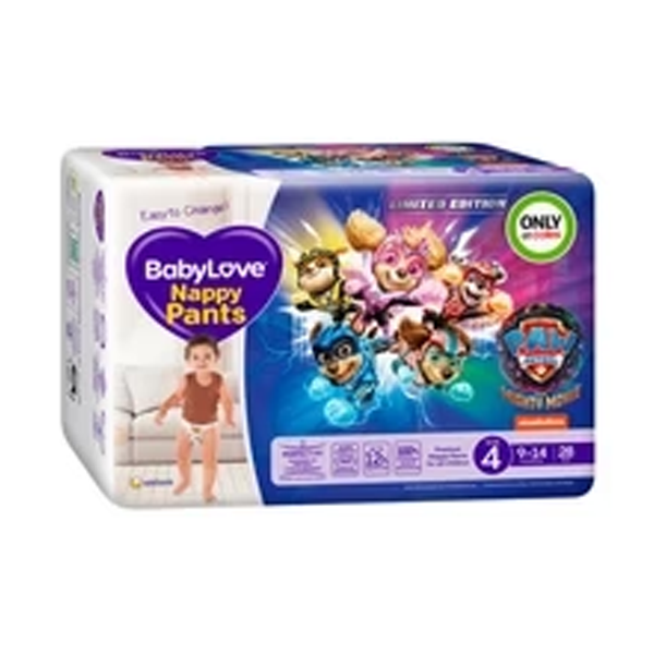 Babylove Nappy Pants Size 4 (9-14Kg) | 28 pack