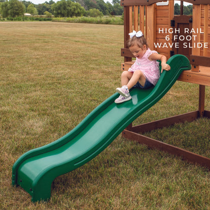 Backyard Discovery Echo Heights Cubby House with Slide