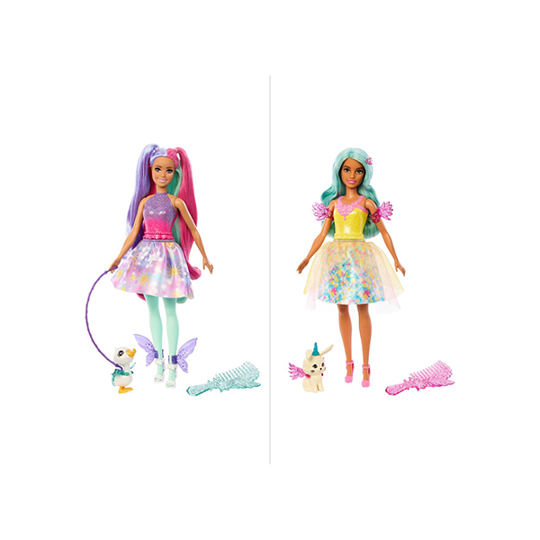Barbie A Touch of Magic Dolls with Fairytale Outfits and Pets