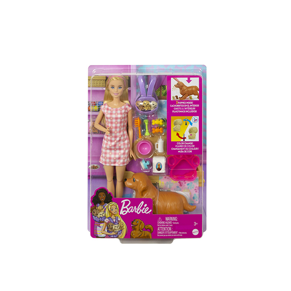Barbie Newborn Pups Playset and Accessories