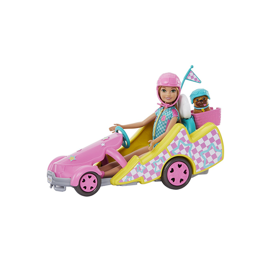 Barbie Stacie Racer Doll with Go-Kart Toy Car