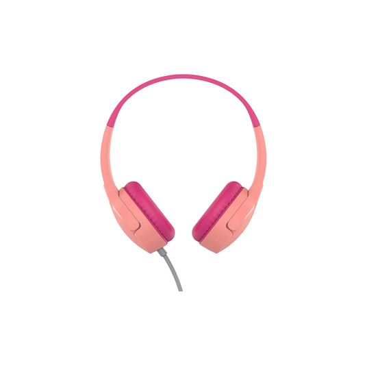 Belkin SOUDNFORM Mini Wired On-Ear Headphones for Kids (Pink)