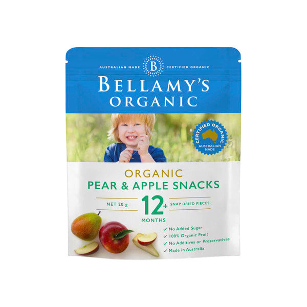 Bellamy's Organic Apple & Pear Baby Snacks | 20g