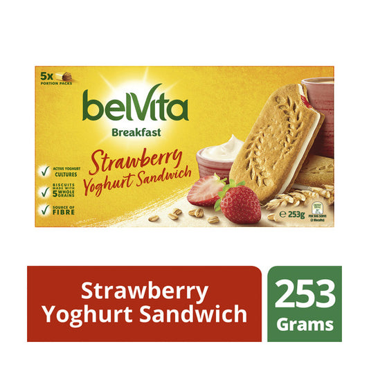 Belvita Breakfast Strawberry Sandwich Biscuits | 253g