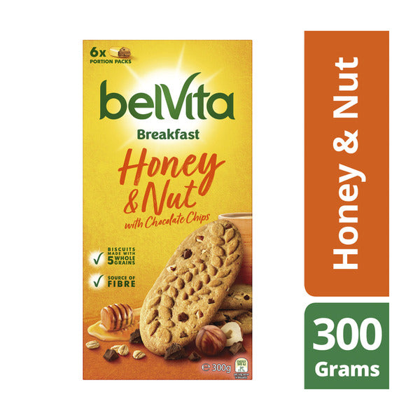 Belvita Honey and Nut Breakfast Biscuits 6 Pack | 300g