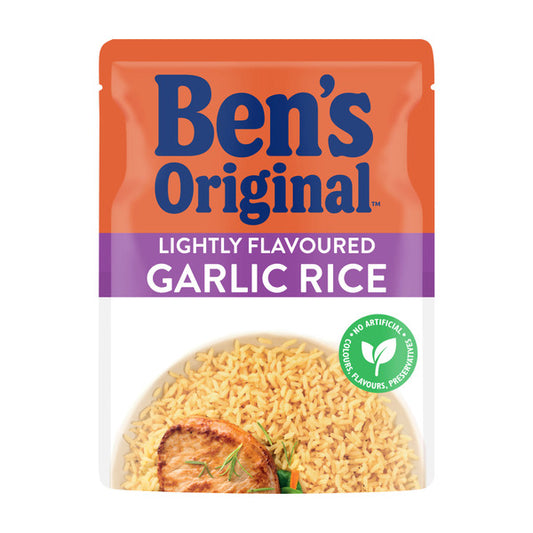 Ben's Original Light Flavour Garlic Rice Pouch | 250g
