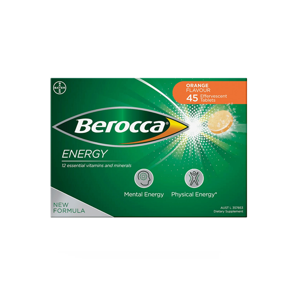Berocca Energy Orange 45 Effervescent Tablets