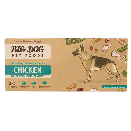 Big Dog Barf Chicken Dog Patties 3kg