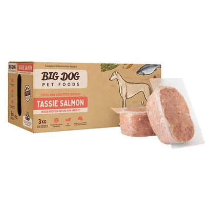 Big Dog Barf Tas Salmon Dog Patties 3kg