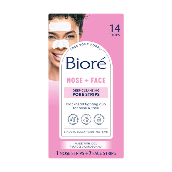 Biore Nose + Face Deep Cleansing Pore Strips | 14 pack – Shop & Dispatch